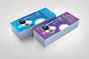 Professional Event Admission Ticket, a Card Template by BrandlyTemplate (Thumbnail 1 of 3)