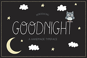 Goodnight Handmade Font, a Sans Serif Font by Caracol (Thumbnail 1 of 3)
