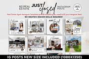 Just Closed Instagram Posts Canva, a Social Media Template by CreativeVinesStore (Thumbnail 3 of 12)