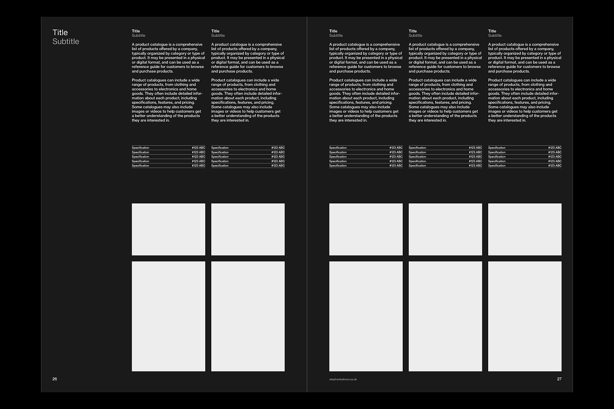 Catalogue Template A4 for InDesign, a Brochure Template by Stephen Kelman (Photo 1 of 10)