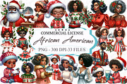 Christmas African American Clipart, an Illustration by designcity5 (Thumbnail 1 of 5)