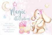 Watercolor NEW Honey Baby Girl, an Animal Illustration by S_ARTLOVE (Thumbnail 6 of 8)