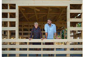 Young couple on site inside, a Person Photo by HalfPoint