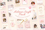 Artisan Craft Insta Story Templates, a Social Media Template by Hell Yeah Designs (Thumbnail 1 of 9)