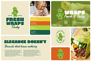 Fresh Wraps Restaurant Logo Template, a Branding & Logo Template by Headfonts (Thumbnail 2 of 3)