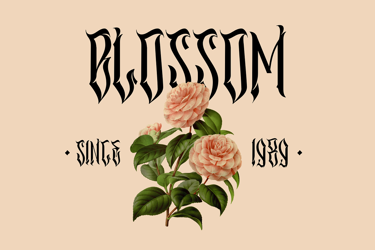 Mefora - Blackletter Logo Font, a Blackletter Font by Nirmana Visual (Photo 7 of 8)