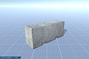Concrete Barrier #1, an Environmental 3D Model by 3DCaster (Thumbnail 2 of 2)