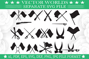 Color Guard Symbol Svg, an Object Graphic by VectorWorlds