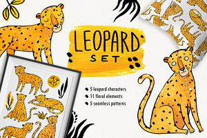 Yellow Leopard set