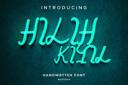 Hilih Ktil - Latin Handwritten Font