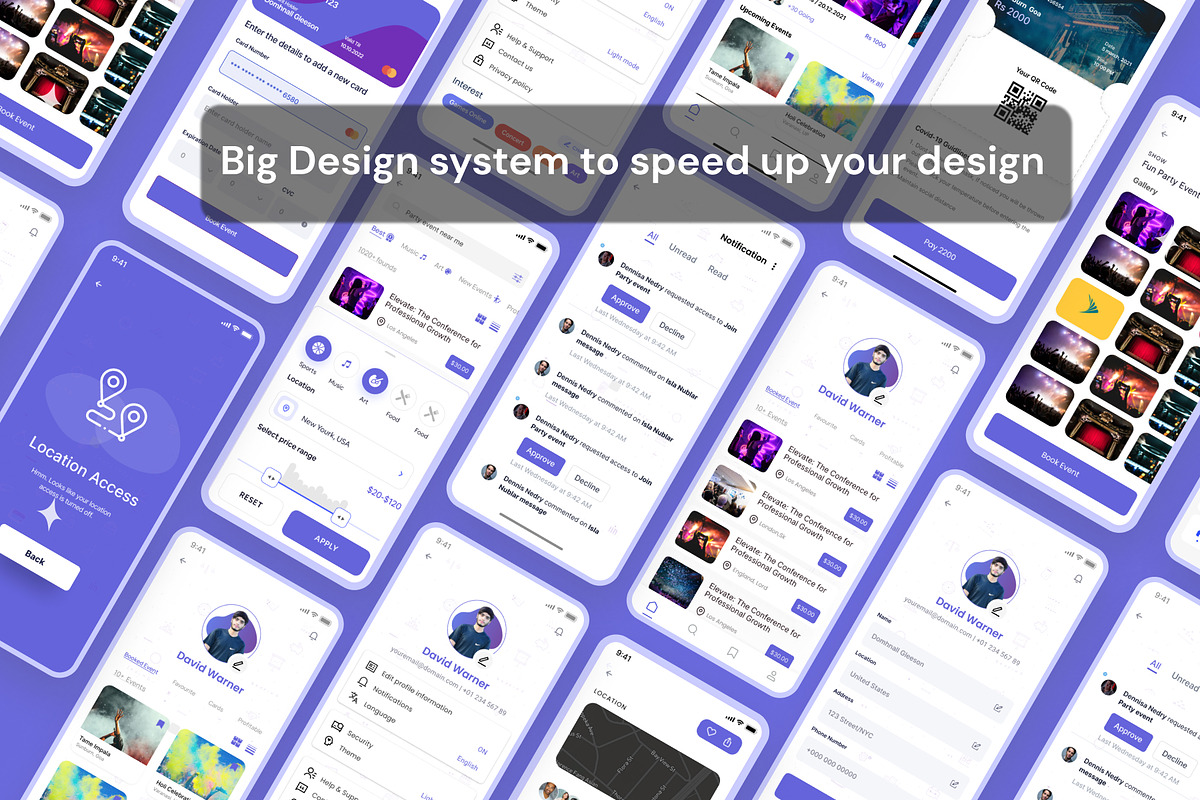 Event Booking App UI KIT, an UI Kit Template by Muhammad_Ahmad (Photo 6 of 8)