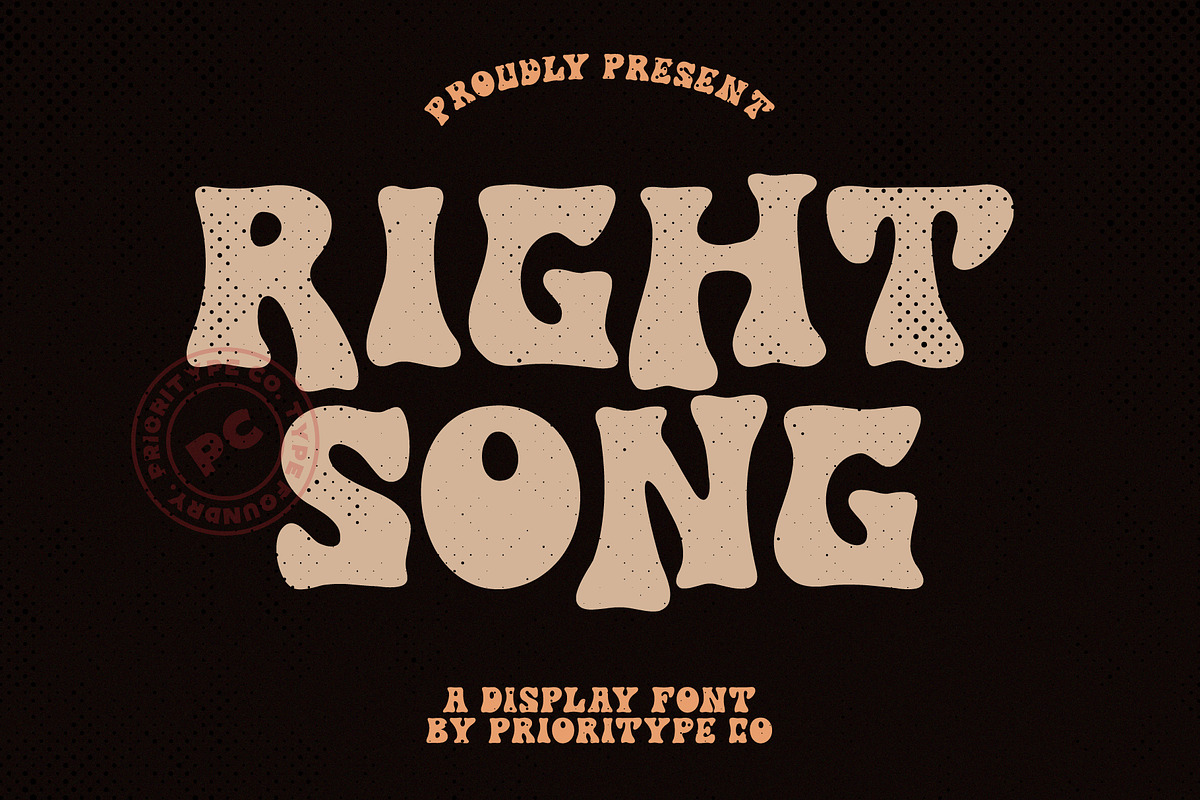 Right Song, a Font by Prioritype Co (Photo 1 of 6)