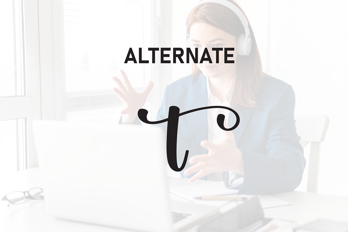 Virtual | Script Font, a Handwritten Font by Scratchones (Photo 8 of 9)