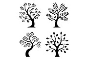 Tree Silhouette Vector Collection, an Illustration by jahid234 (Thumbnail 2 of 7)