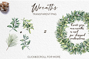 Elegant Christmas Watercolor clipart, a Seasonal Illustration by Yuliya Derbisheva (Thumbnail 7 of 13)