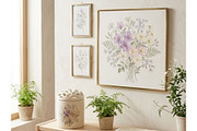 Wildflower Watercolor PNG Bundle, a Decorative Illustration by Arslan (Thumbnail 14 of 16)