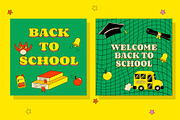 Back To School 5 Retro Groovy Cards, an Education Illustration by T Bild (Thumbnail 3 of 5)
