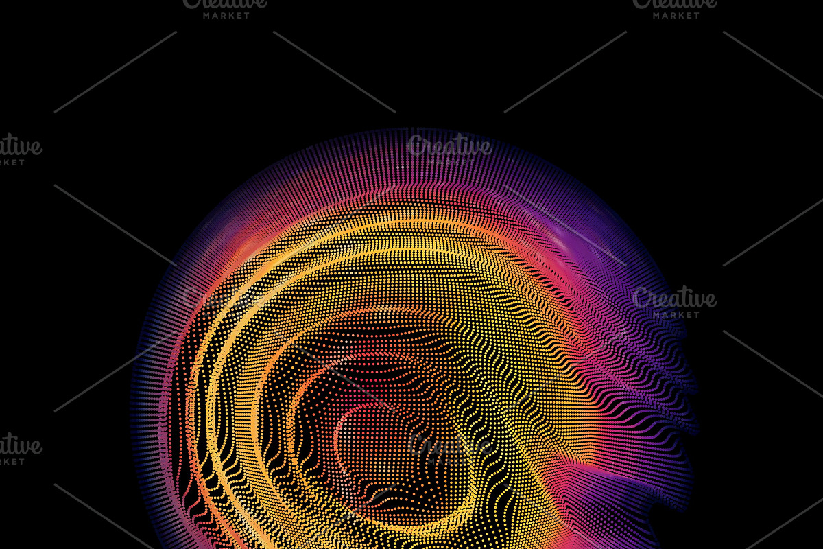 16 Abstract Glitched Spheres, an Object Graphic by GarryKillian (Photo 10 of 17)