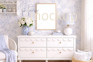 Frame Mockup Interior PSD JPG PNG
