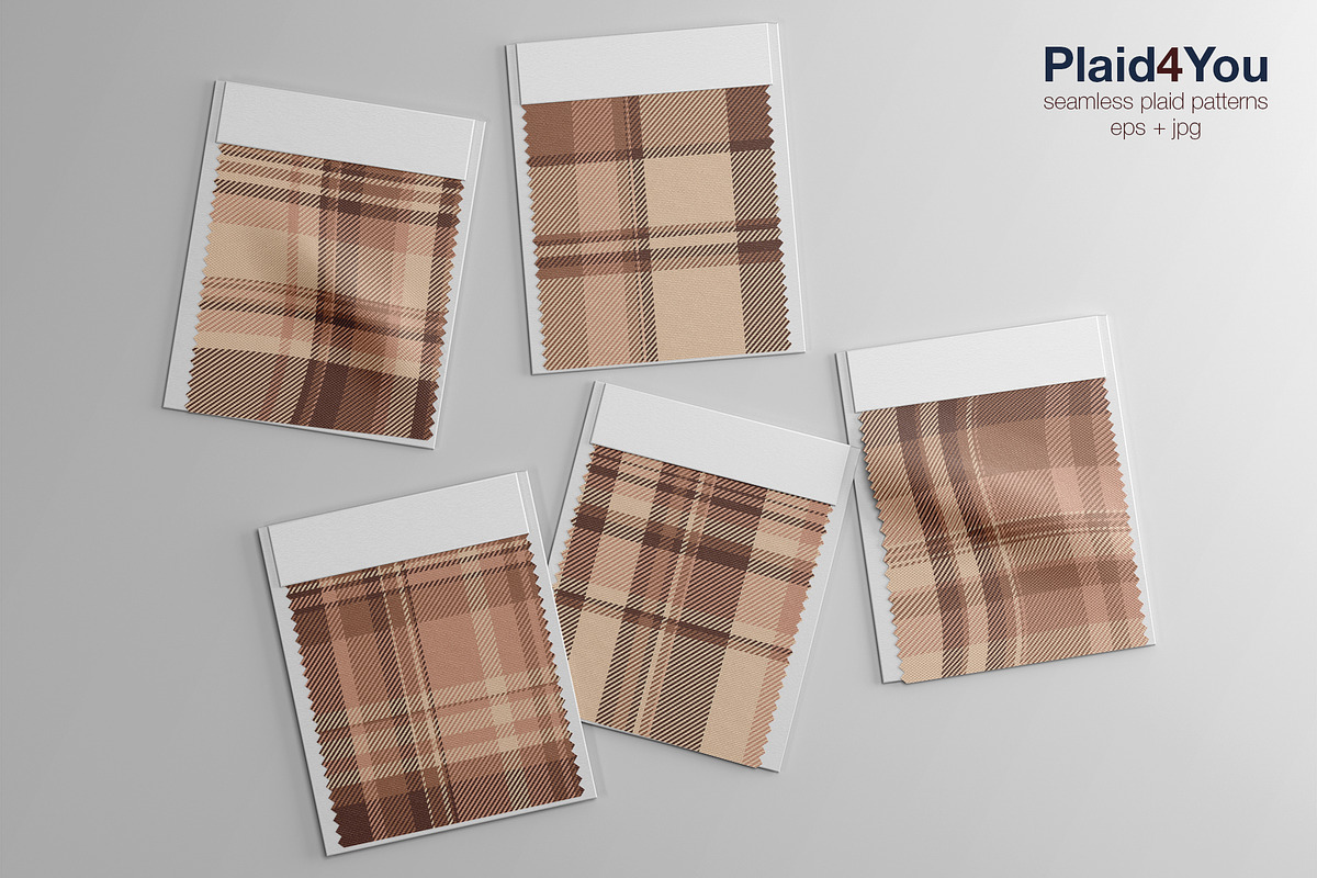 #98 Beige Cozy Blankets, a Pattern Graphic by Plaid4You (Photo 5 of 6)