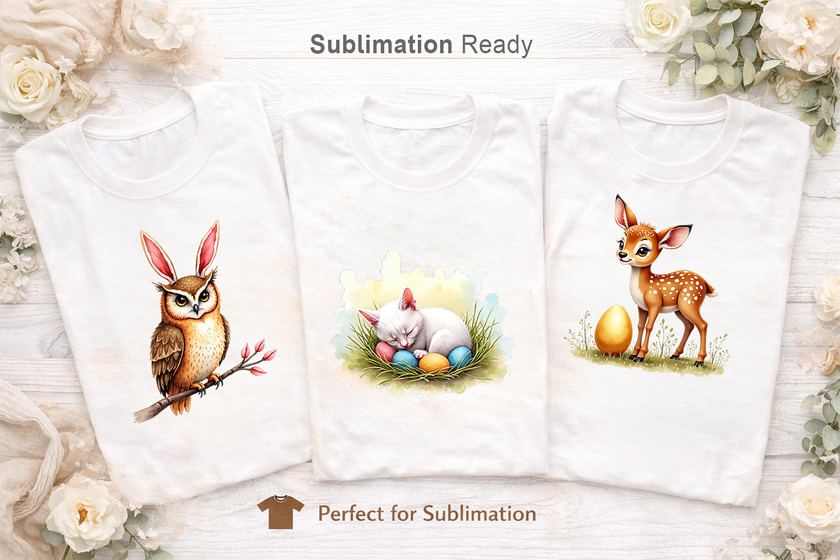 Farmhouse Easter Sublimation PNG, an Illustration by Artnoy (Photo 7 of 8)