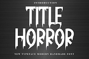 Title Horror, a Serif Font by FreshTypeINK (Thumbnail 1 of 7)