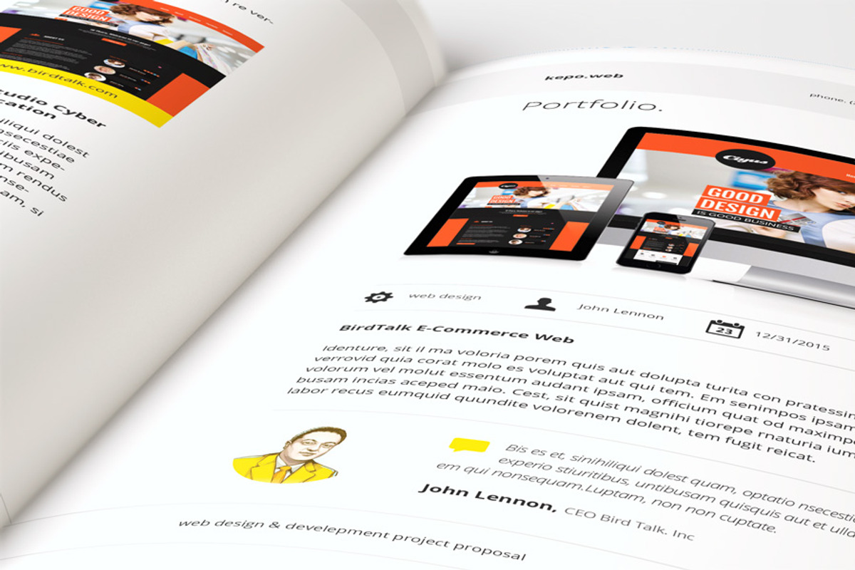 Web Design Proposal, a Stationery Template by broluthfi (Photo 5 of 6)