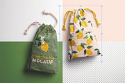 Drawstring Bags Mockup, a Mockup by Custom Scene (Thumbnail 4 of 11)