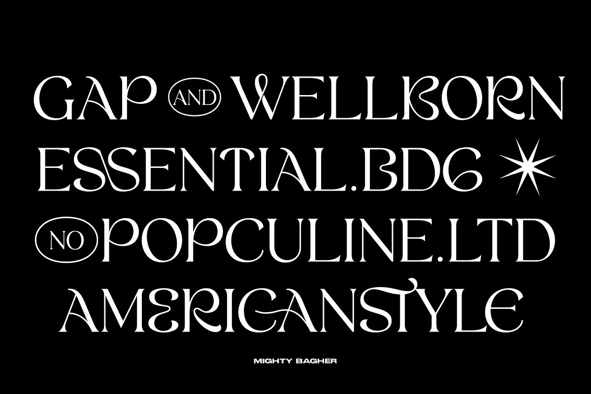 Mighty Bagher, a Font by NYDESIGN (Photo 3 of 9)