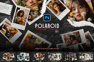 Polaroid Photo Mood Boards Set, a Presentation Template by Andrew Skoch Design