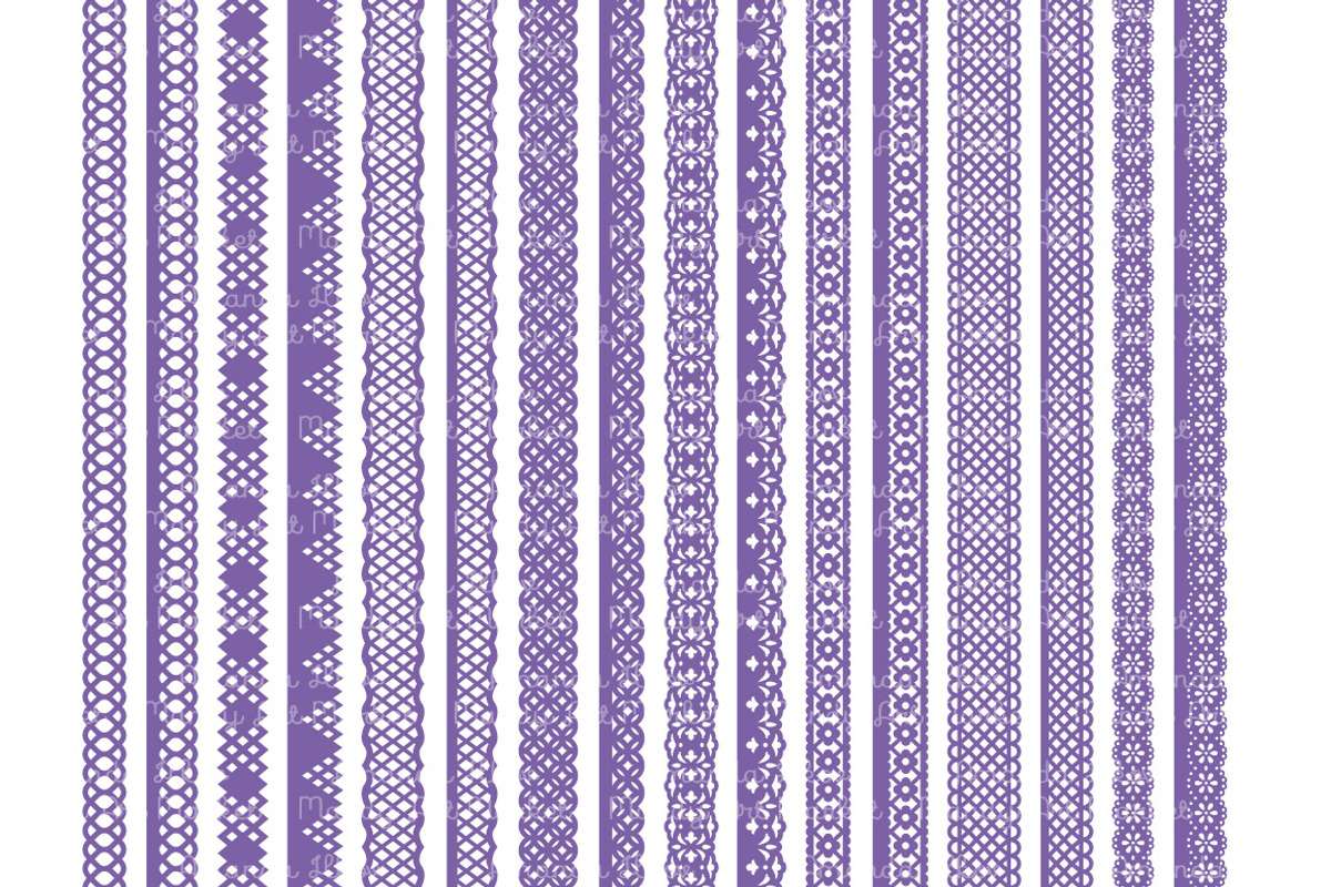 Purple Lace Clipart & Vectors, an Illustration by Amanda Ilkov (Photo 5 of 5)