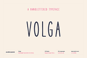 Volga - Handwritten Typeface, a Script Font by alpercakici (Thumbnail 1 of 15)