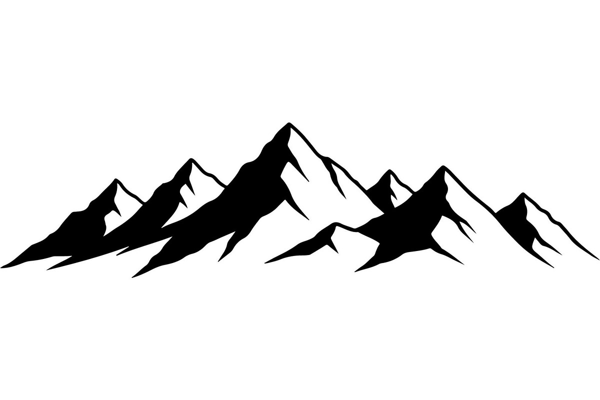 Mountain Skyline Silhouette, an Object Graphic by Designer_Momina (Photo 7 of 20)