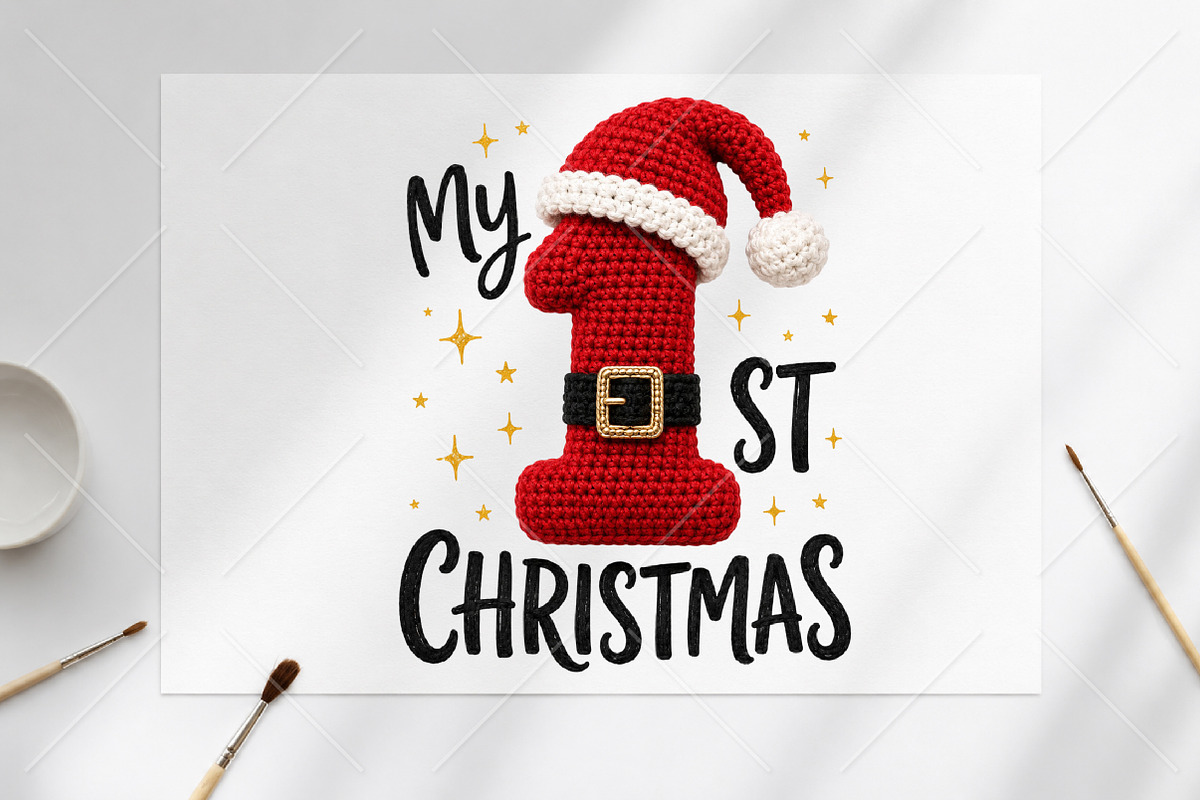My 1st Christmas PNG T-Shirt, a Seasonal Illustration by Canvas Craft (Photo 5 of 5)