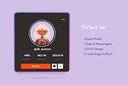 35 Diverse People Avatars, a Person Illustration by IuliiaSavko (Thumbnail 7 of 8)