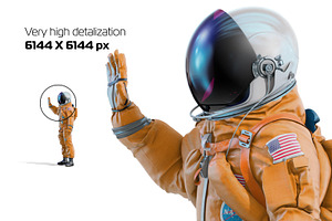 PSD Mockup 3D NASA Astronaut 34