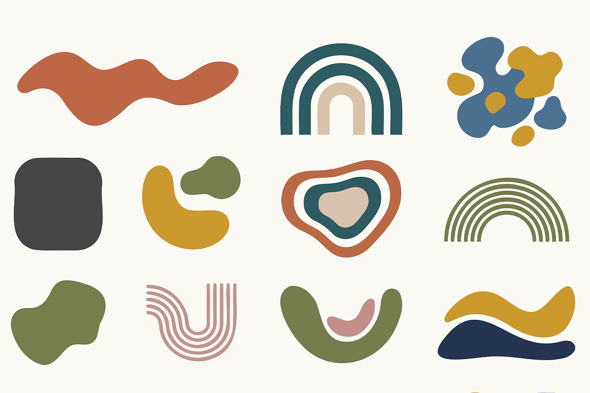 Abstract Vector Elements Shapes, an Object Graphic by zahidhossainalif (Photo 4 of 5)