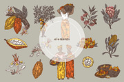 Cocoa farm. Seamless patterns., a Pattern Graphic by Kseniakrop (Thumbnail 5 of 6)
