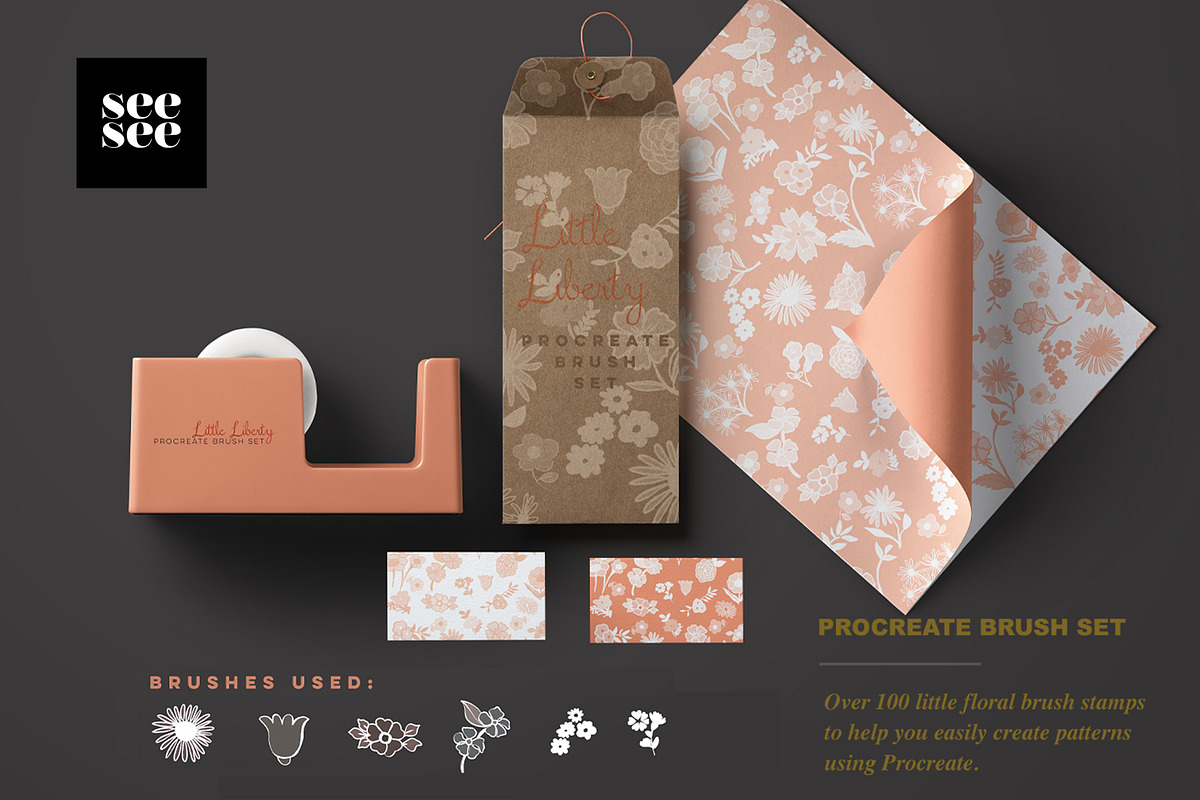 Little Liberty Procreate Brush Set, a Brush Add-On by CC CREATIVE CO (Photo 7 of 12)