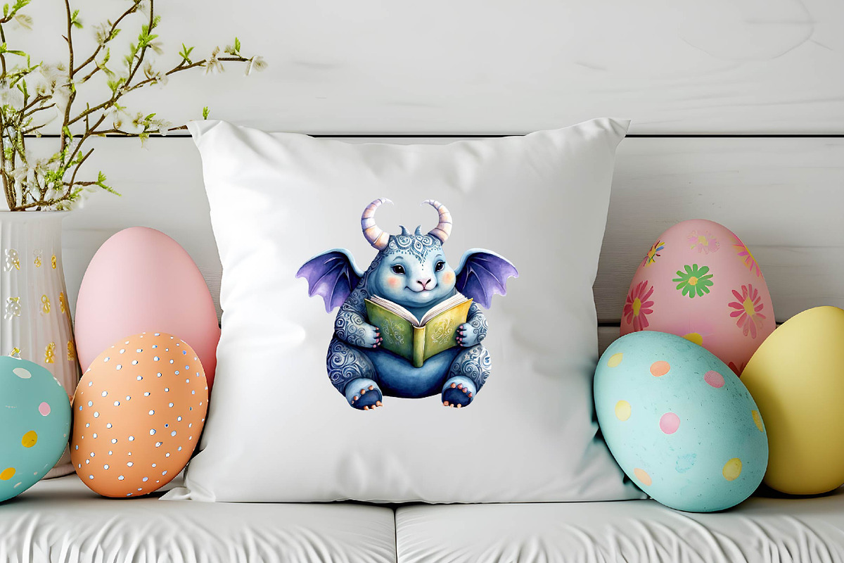Chubby Animals Reading Book Clipart, an Illustration by Wow Magic (Photo 3 of 4)
