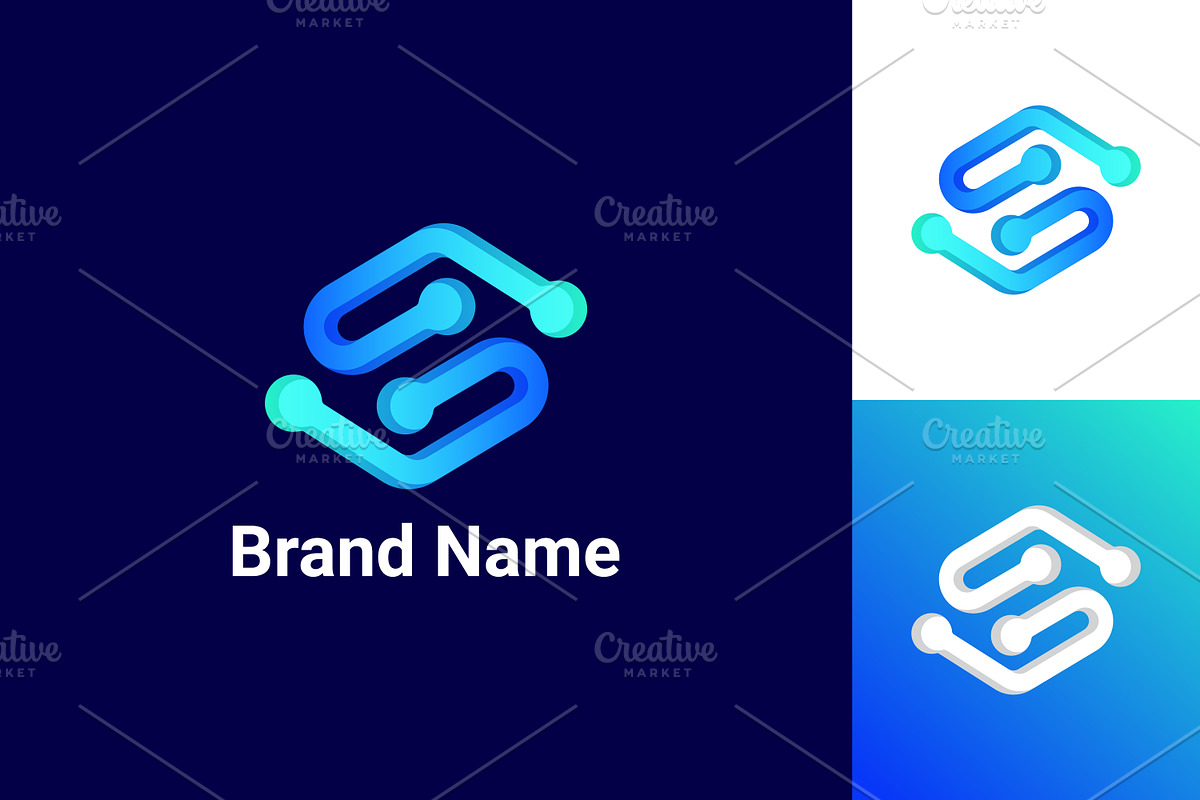 Letter 3d S technology logo, a Branding & Logo Template by Design Store (Photo 1 of 2)