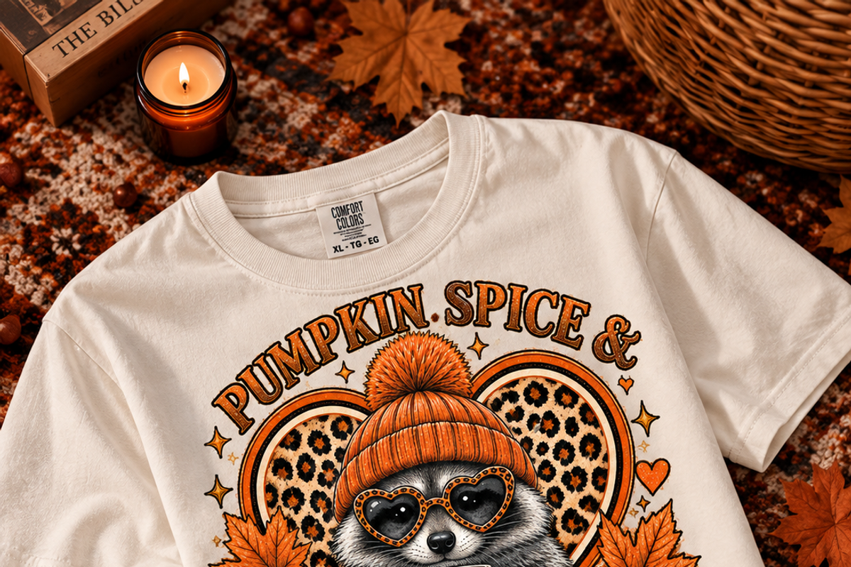 Fall Raccoon 16 PNG Cute Designs, an Animal Illustration by ElDesignState (Photo 20 of 21)