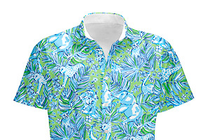 Blue And Green Safari Animal Pattern