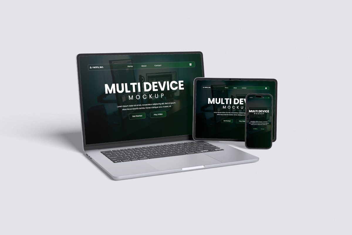 Multi Device Mockup, a Wearable Device Mockup by Pikachudesign (Photo 3 of 5)