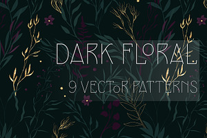 9 FLORAL Vector Patterns
