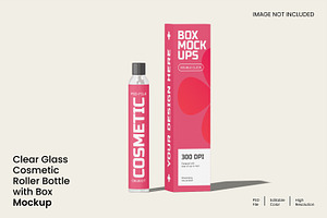CosmeticBottle with Box Mockup, a Packaging Mockup by Unerispace