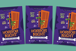 Halloween Horror Night Flyer, a Flyer Template by Gumico Studio.