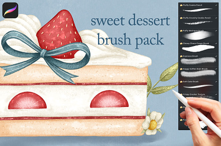 Sweet Dessert brushes for Procreate, a Brush Add-On by yebin