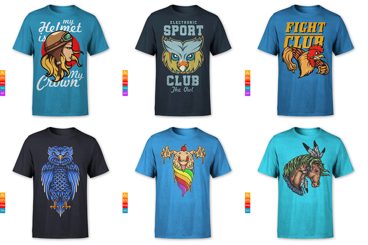 100 T-Shirt and Merchandise Graphics, an Animal Illustration by TSV Art Collective (Photo 12 of 23)