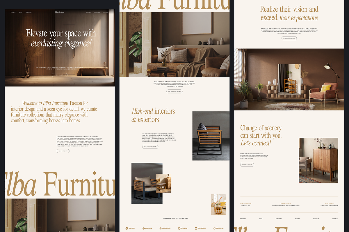 Elba - Furniture Landing Page, a Landing Page Template by SundayWorkTeam (Photo 4 of 4)